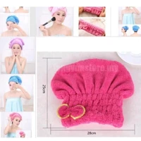 Imagem da promoção KIT 5 PCS Touca para seca cabelo Mágica Touca de Banho Absorvente Toalha de Microfibra