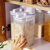 Imagem da promoção 2.5L Pote Hermético com Copo Medidor Bico Dosador Cozinha Mantimentos Lavanderia Multiuso