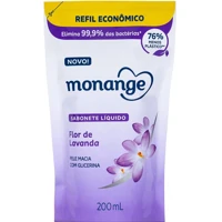 Imagem da promoção Refil Sabonete Líquido Monange Flor De Lavanda 200ml
