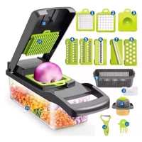 Imagem da promoção Fatiador de Legumes 16 em 1 Cortador Ralador Picador Multifuncional Cozinha com Lâminas Inox