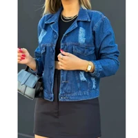 Imagem da promoção Jaqueta Jeans feminina manga longa