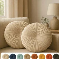Imagem da promoção Almofada Redondas Rendy em Veludo Luxo com Enchimento em Fibra Decoração Várias Cores Tendência