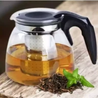 Imagem da promoção Chaleira Com Infusor De Vidro 900ml Para Chá Bule inox