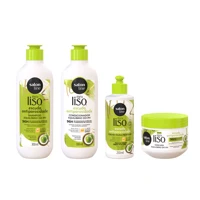 Imagem da promoção Kit Shampoo + Condicionador + Máscara e Creme para Pentear Meu Liso Antiporosidade