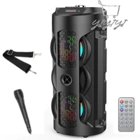 Imagem da promoção Caixa Som Bluetooth Torre Portátil Fm Mp3 Usb Sd Com Microfone 20W