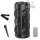 Caixa Som Bluetooth Torre Portátil Fm Mp3 Usb Sd Com Microfone 20W em oferta