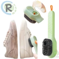 Imagem da promoção Escova Limpa Sapato Tenis Boné Roupa com Dispenser Reservatorio Sabão Liquido Sabonete