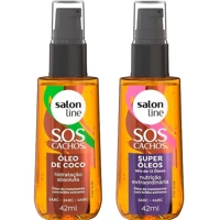 Imagem da promoção Kit com Super Óleos e Óleo de Coco Salon Line SOS Cachos 42ml cada