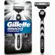 Kit Aparelho de Barbear Mach3 Carbono 1 Cabo + 2 Refis em oferta