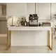 Aparador Para Sala Industrial Buffet Balcão Café Bar Sala Branco/dourado em oferta
