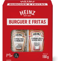 Imagem da oferta Kit Temperos para Hambúrguer e Batata Heinz 150g