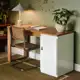 Escrivaninha Mesa Para Computador Paris 115cm Home Office Estudo Escritório MDF MDP 1 Porta Armário em oferta