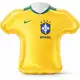 Balão Metalizado Camisa Brasil 24" 60cm em oferta