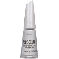 Imagem da oferta Esmalte Prata Risqué Bridgerton Dama de Prata Metálico 8ml