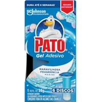 Imagem da promoção Pato Desodorizador Gel Adesivo 1 Refil Marine 6 Discos