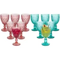 Jogo de Taças para Vinho de Vidro 340ml - 6 Peças Casambiente Royal em oferta na Magazine Luiza