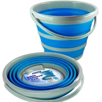 Balde Retrátil Dobrável 10 litros Azul em oferta