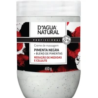 Imagem da promoção Creme de Massagem Pimenta Negra  D'agua Natural 650 g