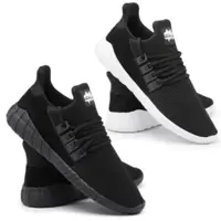 Kit 2 Pares Tênis Masculino Nylon Cadarço Perfuros Dia a Dia - Ever Way em oferta na Magazine Luiza