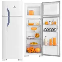 Geladeira/Refrigerador Electrolux Cycle Defrost 2 Portas DC35A 260 Litros Branco em oferta na Magazine Luiza