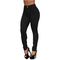 Imagem da promoção Calça Jeans Feminina Skinny Cintura Alta Preta