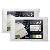 Imagem da promoção Kit 2 peças Travesseiro Nasa Up 3, para fronhas 50x70 cm, Fibrasca