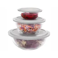 Conjunto de Tigelas de Vidro 3 Peças Marinex - Plus em oferta na Magazine Luiza