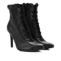 Bota Coturno Vizzano Salto Fino Feminina (36 ao 39) em oferta na Magazine Luiza