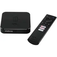 SMART BOX ANDROID TV IZY PLAY, intelbras, Preto em oferta na Amazon