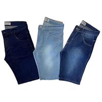 Imagem da promoção Kit 3 Bermudas Jeans Masculina Lycra Elastano