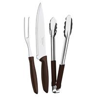 Imagem da promoção Kit Churrasco Inox 3pc Plenus Mar Tramontina Marron No Voltagev