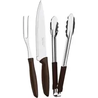 Kit Churrasco Inox 3pc Plenus Mar Tramontina Marron No Voltagev em oferta na Amazon