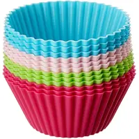 Jogo de Formas para Muffins Redondo com 12 Peças Mimo Style Multicor em oferta na Amazon