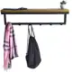 Cabideiro de Parede Multiuso Strassis Design SD-5005 com Prateleira Cor: Preto em oferta