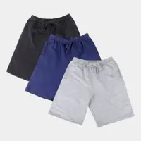 Kit Bermuda Básicos 3 Peças Masculina - Costão Fashion Style em oferta na Magazine Luiza