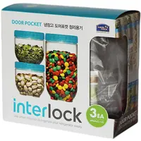 Jogo De Potes Lock&lock De Plástico Com 3 Peças Lock & Lock Mul em oferta na Amazon