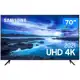 Smart TV 70” Crystal 4K Samsung 70AU7700 Wi-Fi - Bluetooth HDR Alexa Built in 3 HDMI 1 USB em oferta