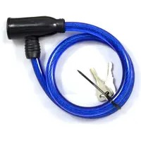 Cadeado Para Bicicleta Com Cabo De Aço Eda Azul 60cm em oferta na Amazon