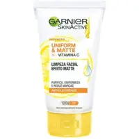 Limpeza Facial Garnier Uniform&Matte, 120G, Garnier em oferta na Amazon