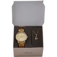 Kit Relógio Feminino Tuguir Analógico TG116 - Dourado com Brinde em oferta na Amazon