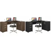 Mesa de Canto para escritório 2 Portas 3 Gavetas NT 2005 Notável - Notável Móveis em oferta na Magazine Luiza