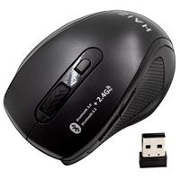 Imagem da promoção Mouse Sem Fio Wireless Nano com Bluetooth 3200dpi Haiz Hz-5001 (Preto)