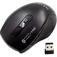 Mouse Sem Fio Wireless Nano com Bluetooth 3200dpi Haiz Hz-5001 (Preto) em oferta na Amazon