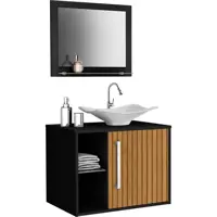 Gabinete Banheiro Baden C/ Cuba e Espelheira em oferta na Dafiti