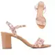 Sandália Vizzano Salto Grosso Médio Animal Print Feminina (2 Cores) em oferta
