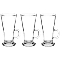 Jogo de Canecas Café de Vidro Transparente 300ml - Haus Concept Pavillion 3 Peças em oferta na Magazine Luiza