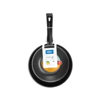 Conjunto de Frigideiras Antiaderente Brinox - 2 Peças Vermelho Garlic em oferta na Magazine Luiza