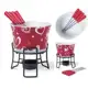 Aparelho Para Fondue Coração Vermelho 6 Peças Brinox em oferta