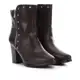 Bota Cano Médio Mooncity Detalhe Zíper Tachas Feminina em oferta