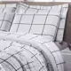 Jogo De Cama Lençol Casal Padrão Com 04 Peças Estampado Algodão 160 Fios Grid - RViotto Enxovais em oferta